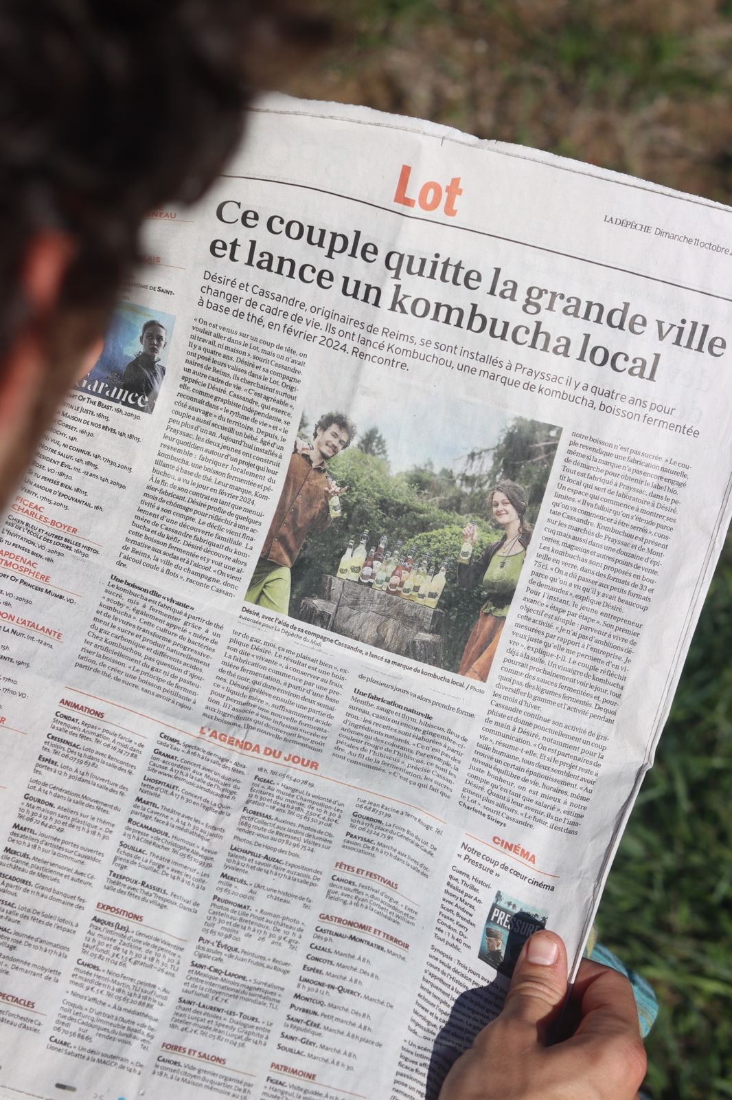 L'article de La Dépêche du Midi sur Kombuchou